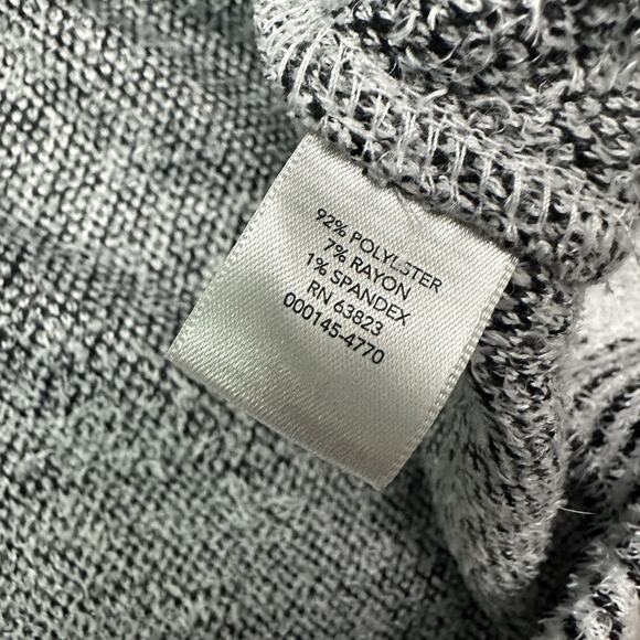 CJ Banks Jacket Womens 3X Black White Plaid Fuzzy Cozy Button - Picture 8 of 12